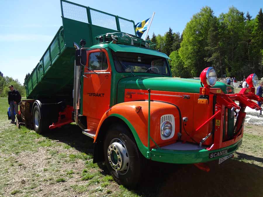 Toinen näytteillä olleista L-sarjan Scanioista. Tämä on mallia L76 vuodelta 1965 ja omistaja on Göran Nilsson.