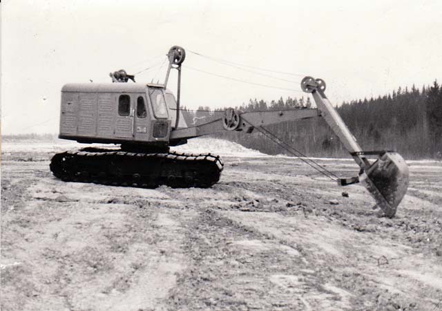 Venäläinen kaivinkone Lappeenrannassa