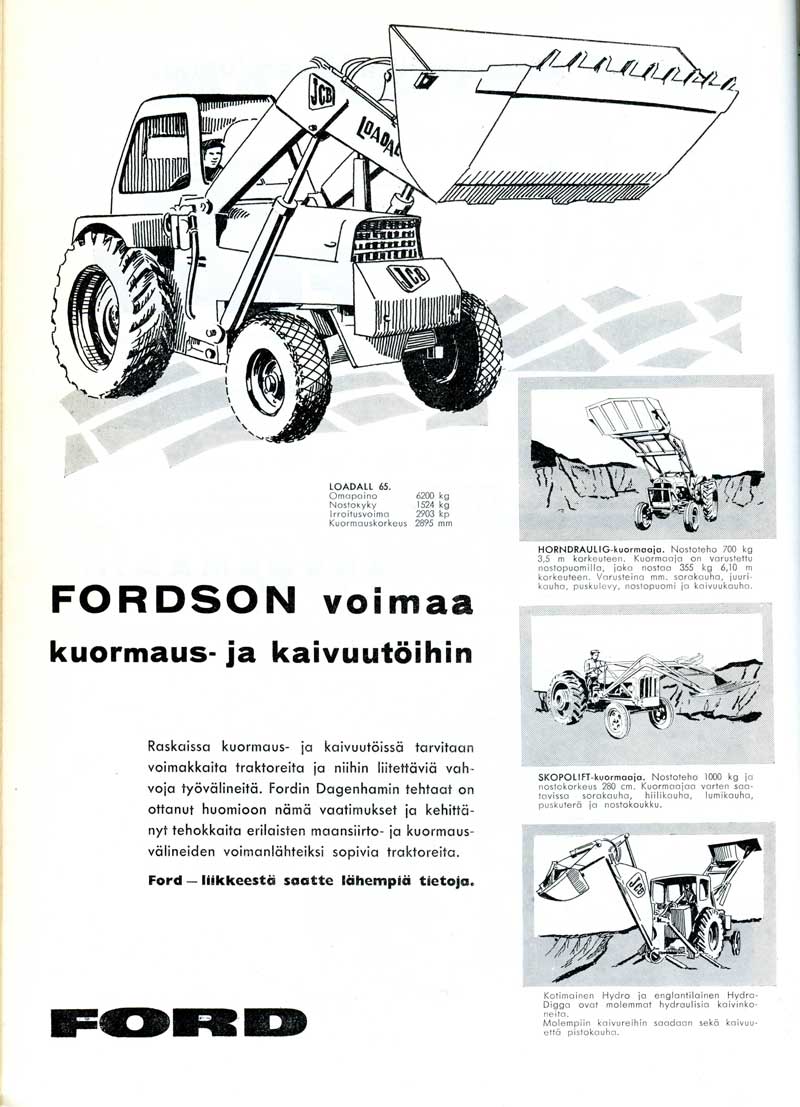 Vanhoja mainoksia Fordson 1959.