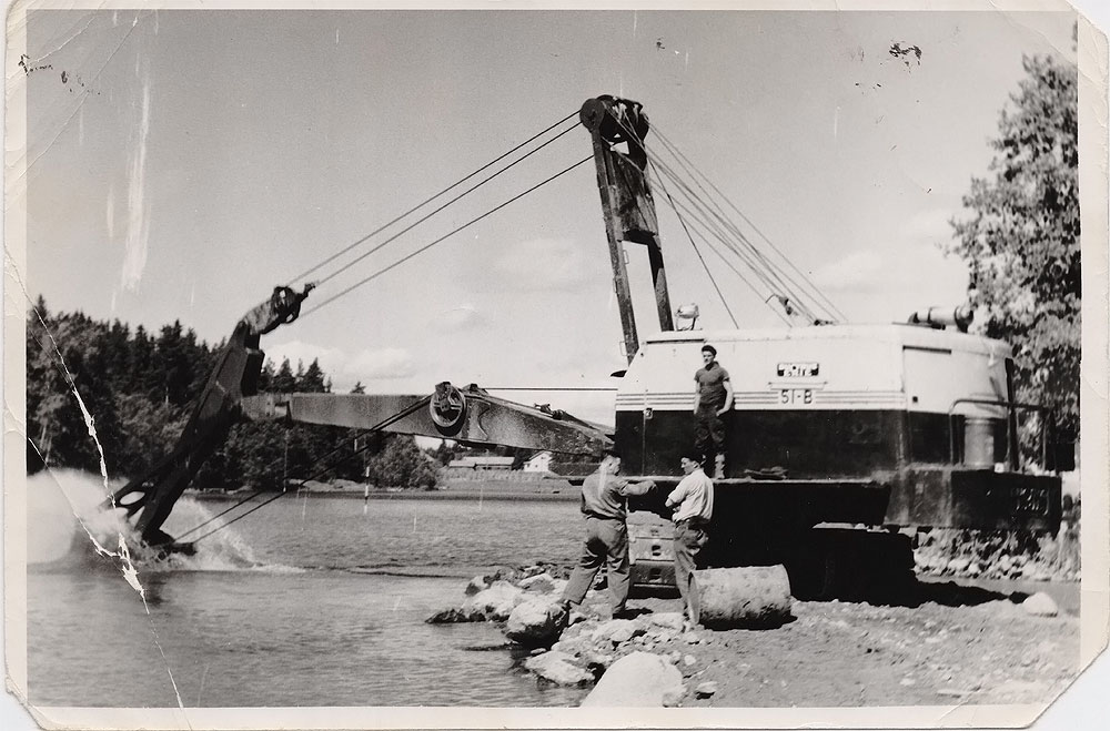 Bucyrus 51-B työmaalla