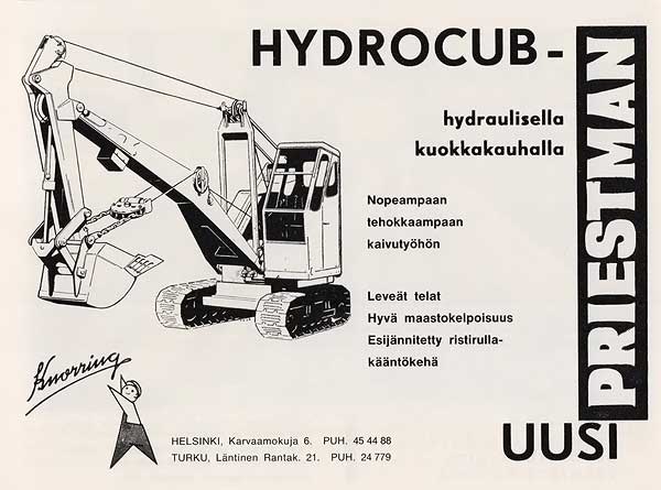Vanhoja mainoksia, Maarakennus ja kuljetus 1964.