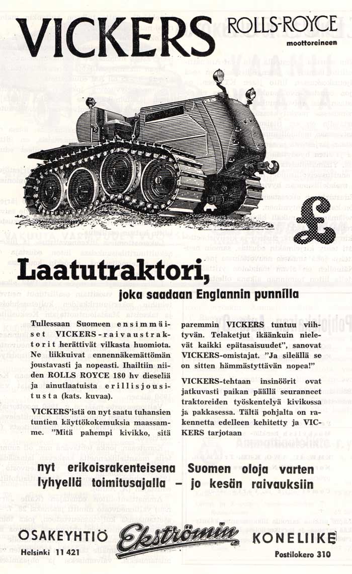 Vanhoja mainoksia, Ammattiautoilija 3-4, 1955