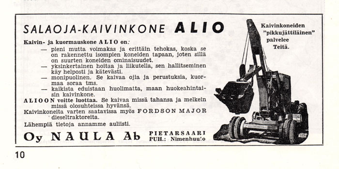Vanhoja mainoksia, Ammattiautoilija 3-4, 1955