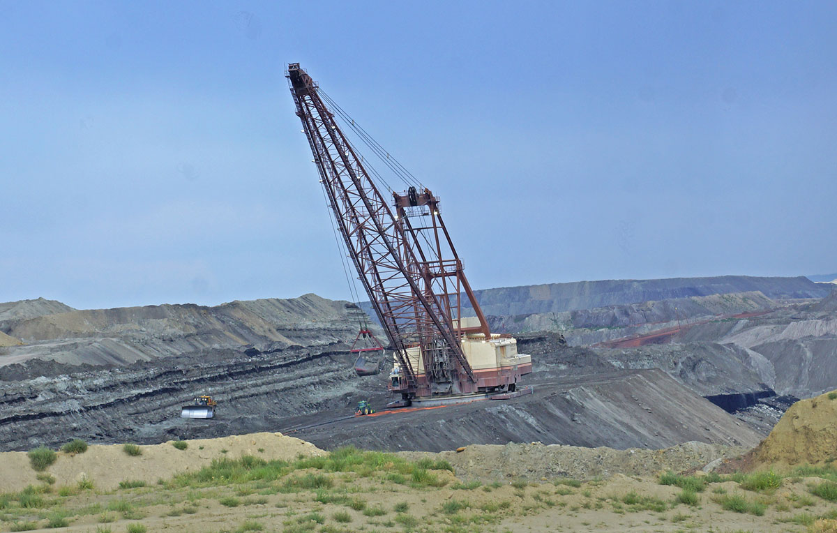 Antelope Coal Minella operoiva laahauskaivinkone. Kuva Hannu Peltola.