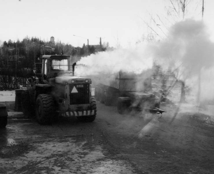 Pakkasaamu Vihdissä.