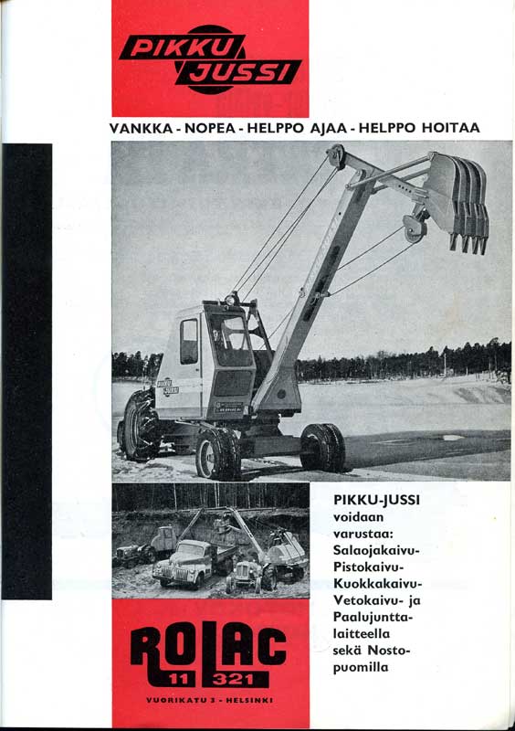 Vanhoja mainoksia Pikku-Jussi 1961.
