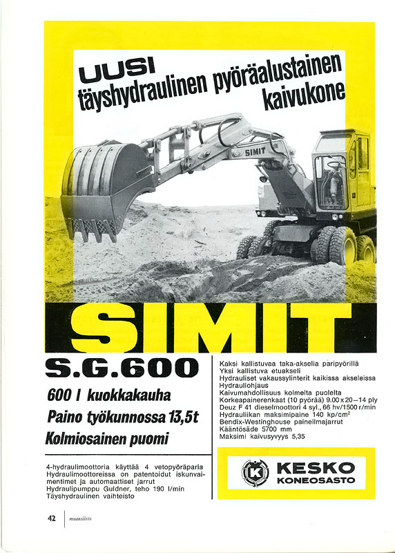 Vanhoja mainoksia Simit 1967