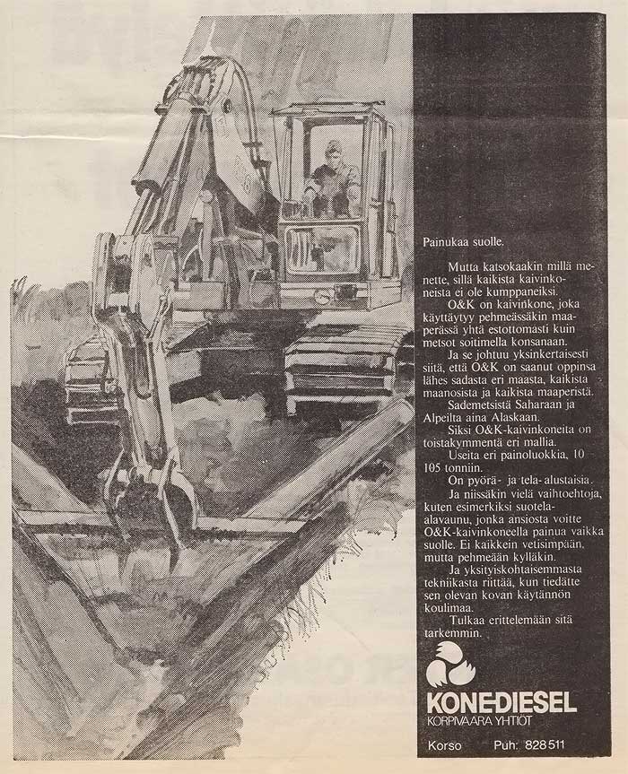 Vanhoja mainoksia, Koneviesti 6-1973
