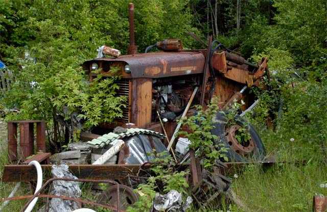 Allis-Chalmers osittain purettuna.