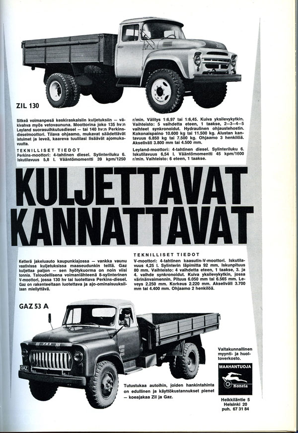 Vanhoja mainoksi, Maansiirtolehti 1966/1.