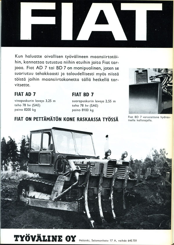 Vanhoja mainoksi, Maansiirtolehti 1965/10.