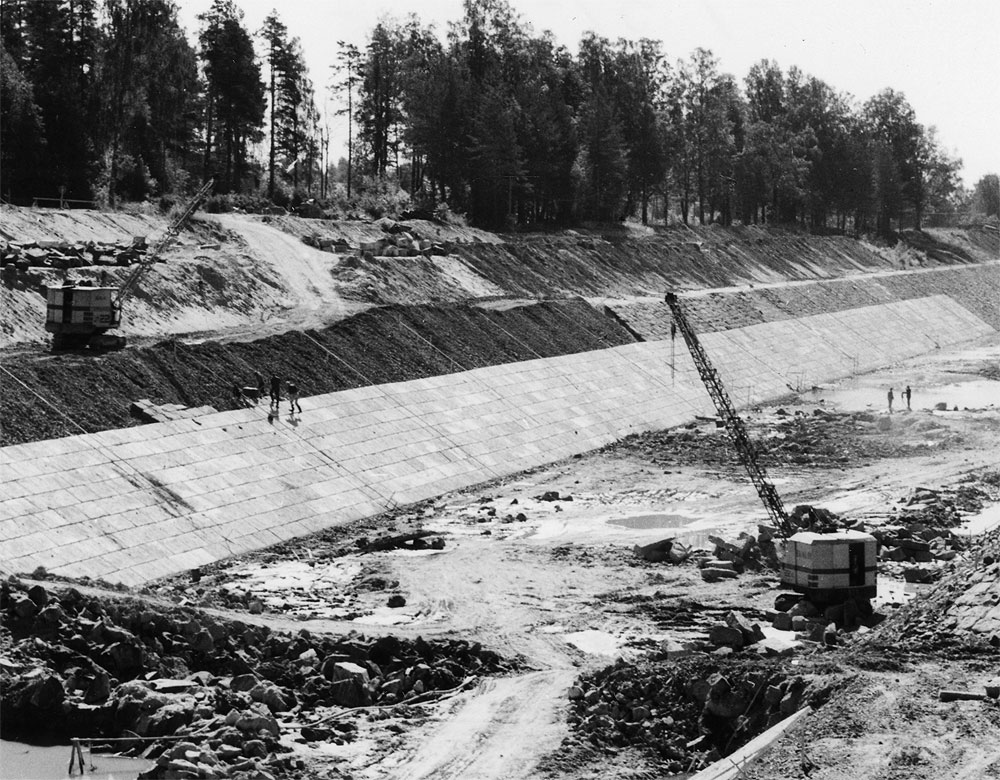 Lokomo Teräsmies JT22 Rai-Ma Oy, Lokomo 22E Rai-Ma Oy, Mälkiän sulun yläsataman rakentaminen, Foto-Roos; Roos, Karl-Gustav (Liikennevirasto, 1967-07-05)