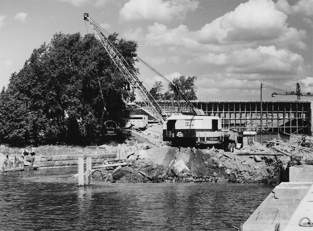 Lokomo Teräsmies 43E, Juustilan rakentaminen, Foto-Roos; Roos, Karl-Gustav (Liikennevirasto, 1967-07-05).