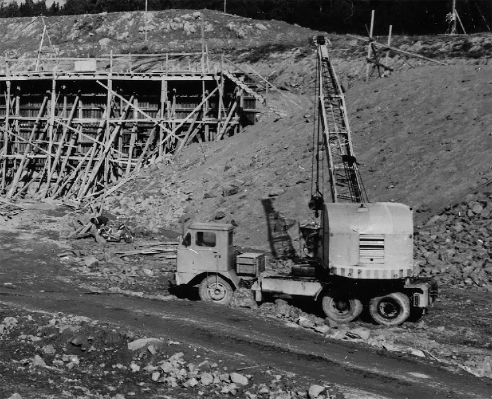 Lauritsalan maantiesillan rakentaminen, Foto-Roos; Roos, Karl-Gustav (Liikennevirasto, 1966-09-14).